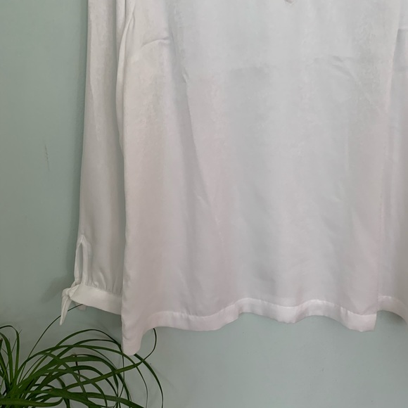 ModCloth White Long Sleeve Blouse - Picture 6 of 8
